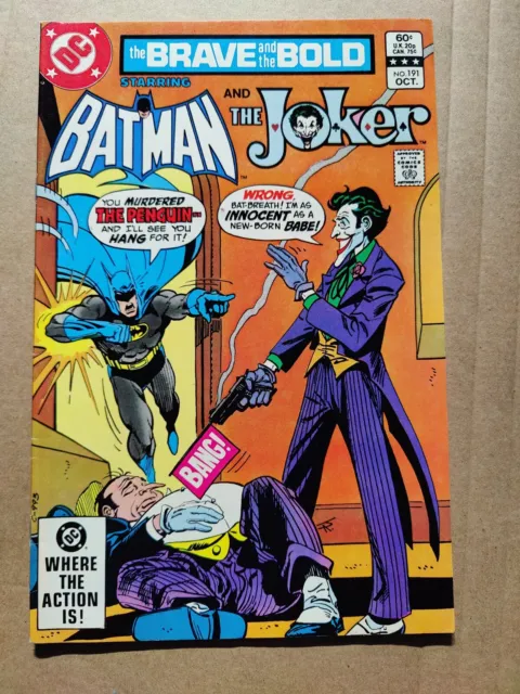 The Brave and the Bold #191 1982 Batman JOKER & Penguin DC FN Midgrade