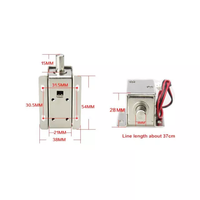 Mini Electric Bolt Lock DC12V/Small cabinet Lock /Solenoid Electric Door Lock 2