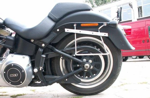 HARLEY DAVIDSON SOFTAIL Fat Boy (2007-17) Saddlebag pannier support brackets kit £115.99 - UK