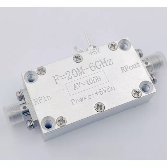 LNA 20MHz-6GHz 40DB V2 High Gain RF Low Noise Amplifier for Radio Receiver