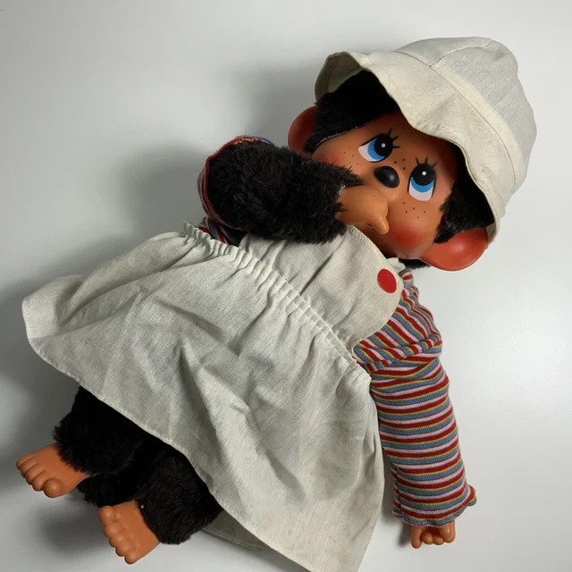 VINTAGE SEKIGUCHI MON Chhichi Chicaboo Suck Thumb Monkey Large 15” Doll ...