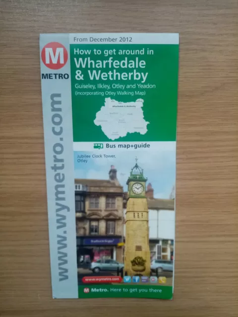 Metro Yorkshire Wharfedale & Wetherby Bus Map And Guide - Winter 2012 Edition