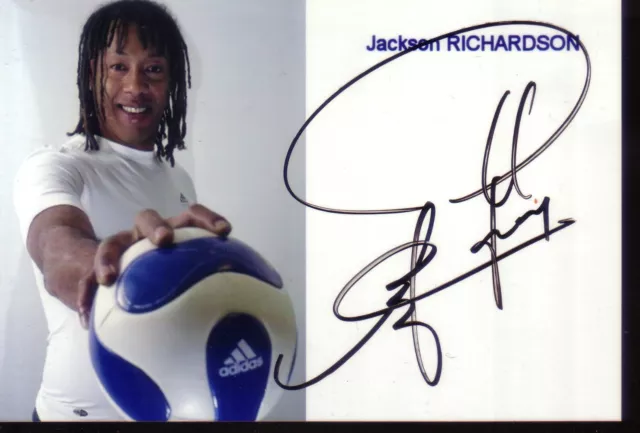 Hand-Ball * Jackson RICHARDSON * AUTOGRAPHE / DEDICACE * France