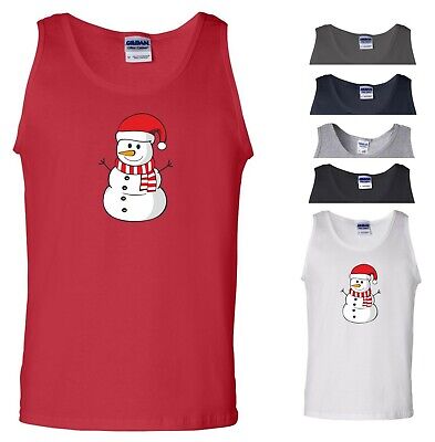 Santa Snowman Vest Santa Claus Funny Joke Christmas Xmas Gift Men Tank Top