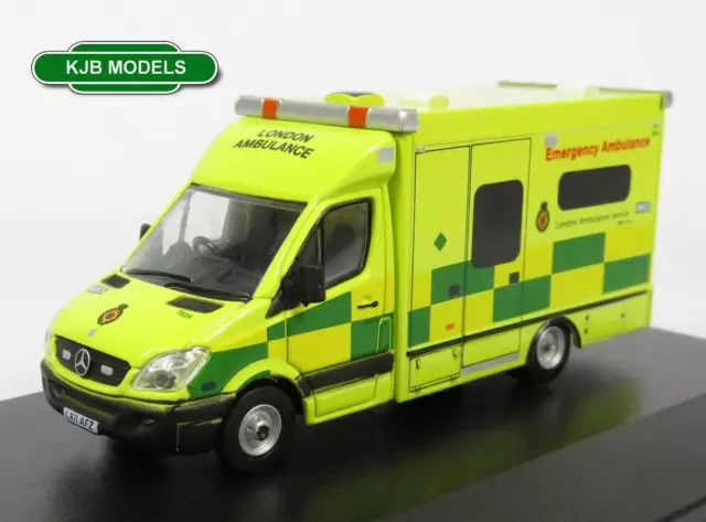 Bnib Oo Gauge Oxford Diecast 1:76 76Ma002 Mercedes Ambulance London