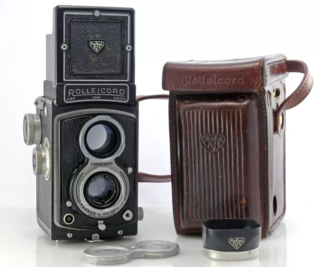 Rolleicord iii Medium Format TLR 120 6x6 Film Camera - with 75mm f3.5 Lens -Case