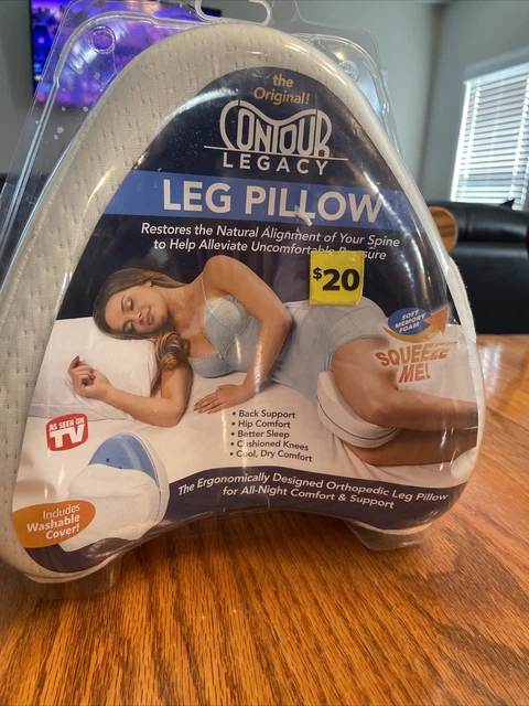 Almohada para piernas Contour Legacy reduce la presión en la espalda baja, las rodillas y la espalda