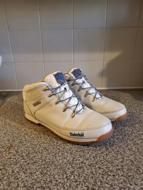 MENS TIMBERLAND WHITE Leather Walking Hiking Boots Size UK 13 £20.00 ...
