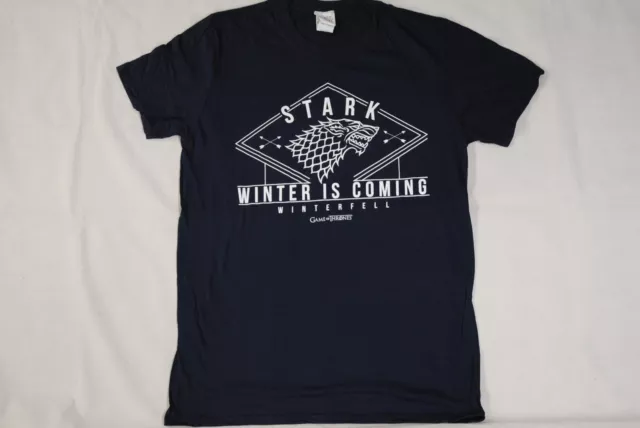 Game Of Thrones Stark Winter Is Coming Winterfell T Shirt New Official Tv Show