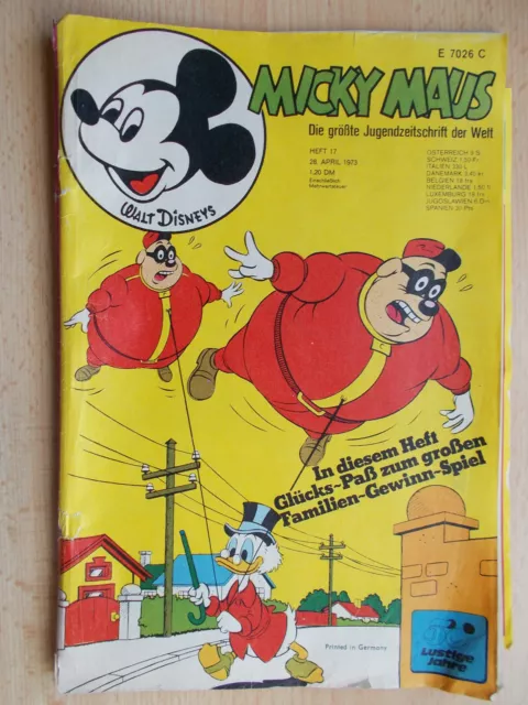 Comics , Hefte , Micky Maus , Nr. 17  / Jahrgang 1973 , Walt Disneys