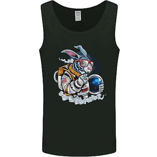 Space Bunny Funny Astronaut Space Rabbit Mens Vest Tank Top