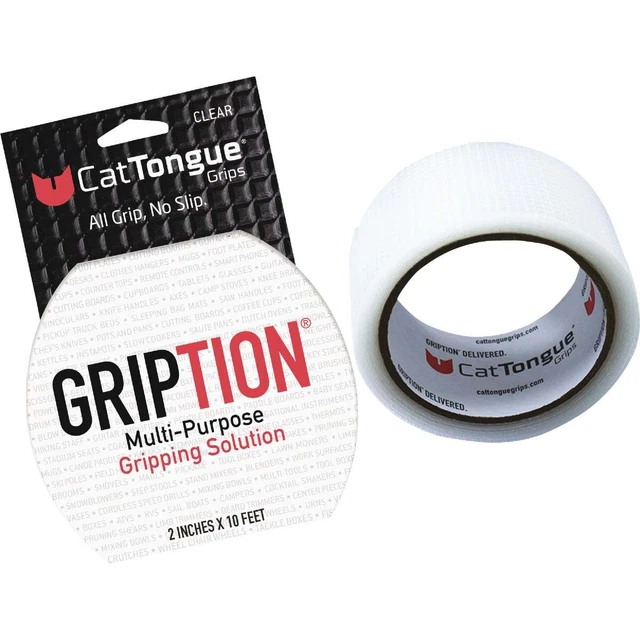 CatTongue Grips Gription 10 Ft. ClearNon-Abrasive Anti-Slip Roll UC18-00161