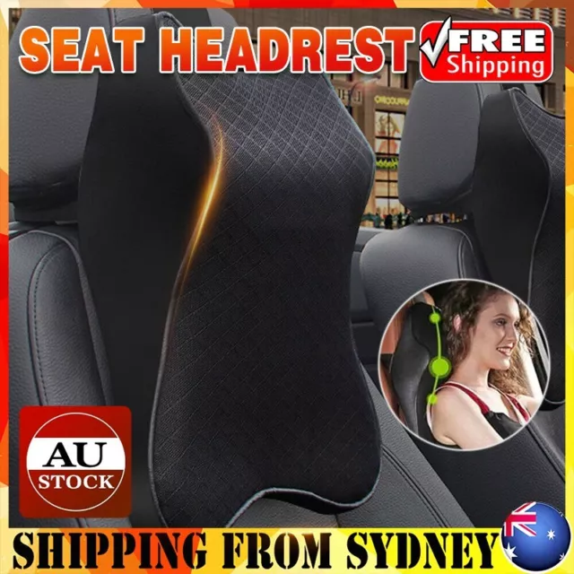 Car Seat Headrest Pad Memory Foam Pillow Head Neck Rest Support Cushion Mat AU