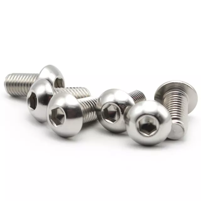 304 Bulloni a presa esagonale acciaio inox ISO7380 Vite a testa pulsante M6 M8 M10 M12