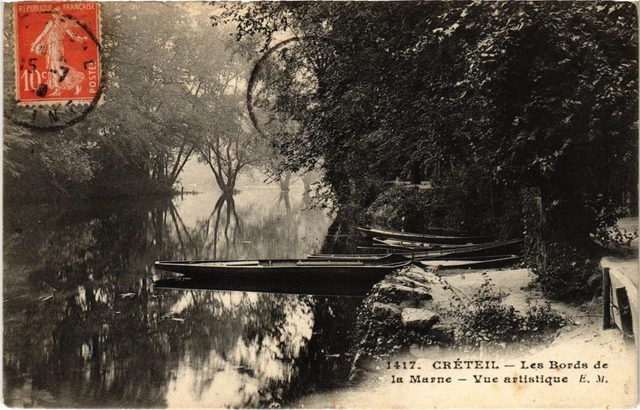 CPA AK Creteil Les bords de la Marne artistic view FRANCE (1282395)