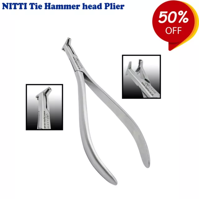 Dental Ortodoncia Laboratorio Alicates NiTi Tie Back Hammer Head Bender Pliers