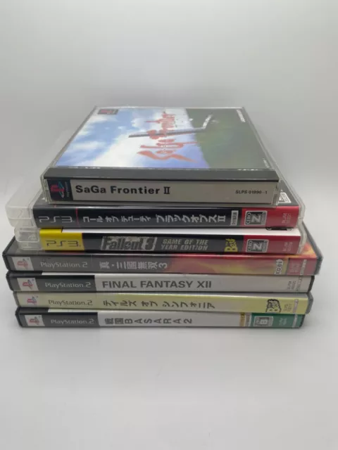 Playstation 1/2/3 Japan Import Game Lot Of 7 Ps1/Ps2/Ps3 Rpg Cod