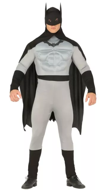Costume Batman Carnevale Vestito Guirca Adulto Supereroe Uomo Pipistrello