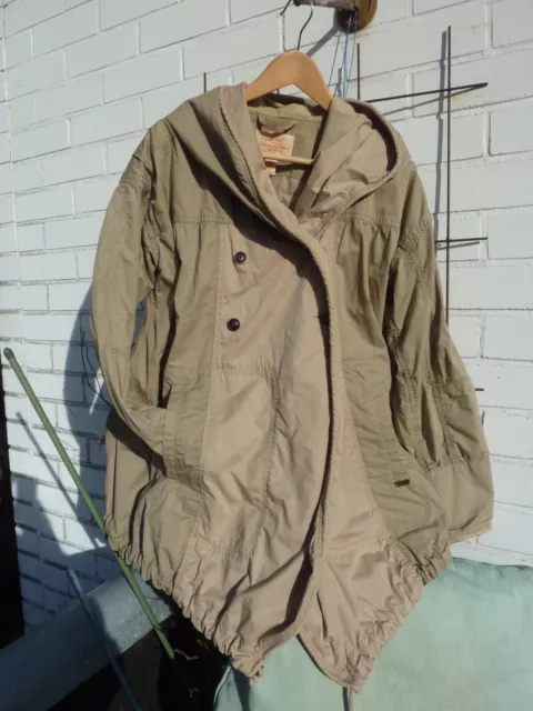 Tolle  Jacke,  Parka, Levis, Kapuze,  Baumwolle, auch Lagenlook,  M (hier um 44)