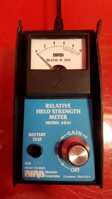 Bird 4041 Relative Field Strength Meter 1 - 1000 MHz AS-IS S/N 3142