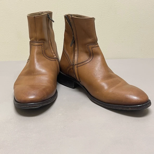 VTG FLORSHEIM ROYAL Imperial Boots Men 8.5 D Brown Leather  display picture 1