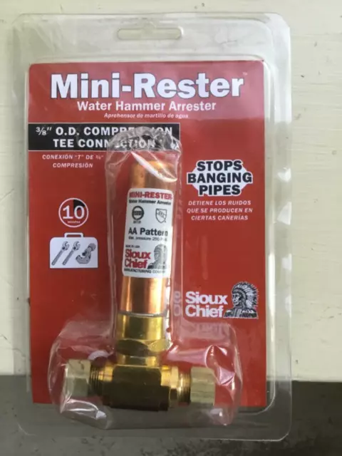 Sioux Chief Mini-Rester 3/8-Inch OD Compression Water Hammer Arrester 660-TC1