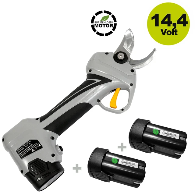 VOLPI Elektronische kabellose Akku Reb schere KV360 Schnittstärke 35mm 3 Akkus