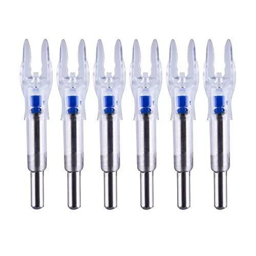 Arrow Nock X/5.2mm LED Nock Screwdriver Included 6 PCS Universal (Blue, X/.204")