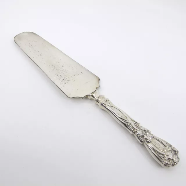 IRIS by GORHAM DURGIN Sterling Silver Pie Cake Server Hollow Handled MONOGRAM C