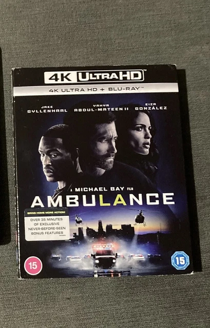 AMBULANCE [4K ULTRA HD] [2022] [Blu-ray] [Region Free], New, DVD, FREE