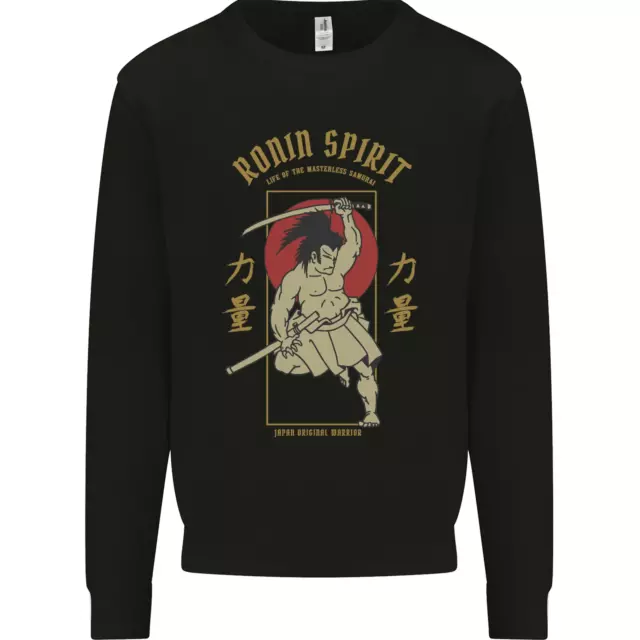 Ronin Spirit Samurai Giappone Felpa Uomo Giapponese Maglione