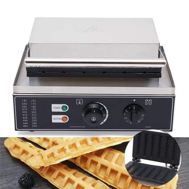 Commercial Electric Waffle Maker Nonstick Muffin  Stick Waffle Baking Machine