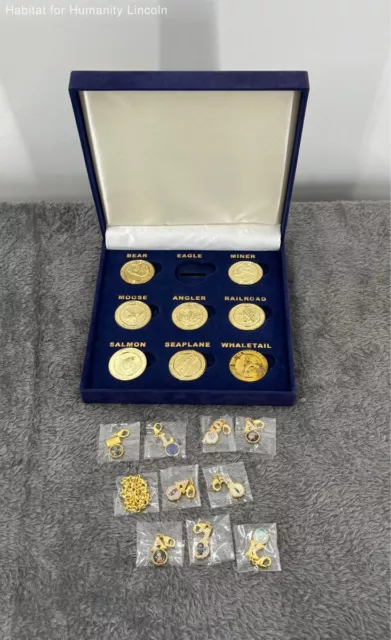 Passions By Gary K 9 Pc. Coin Set-Alaska Frontier Mint W/ Pendant Lot Of 9-Read