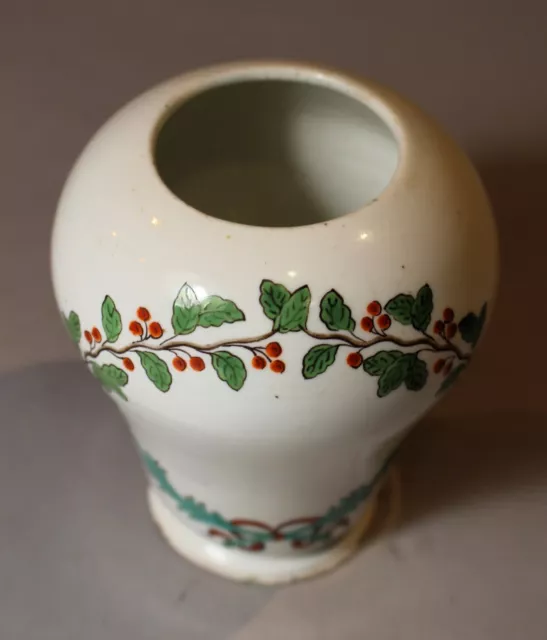 Fine French 18th c. Chantilly Kakiemon Soft Paste Porcelain Drug Jar c. 1750 3