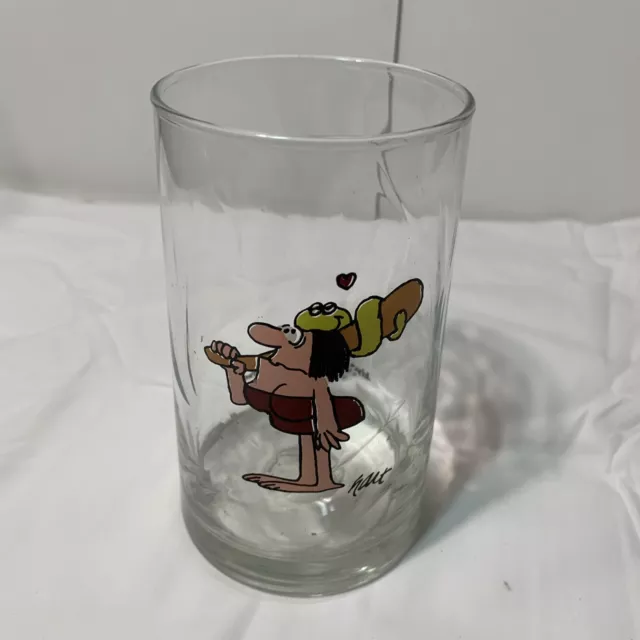 B.C. Jane Arbys BC Ice Age Collector Series Glass 1981 Johnny Hart Caveman