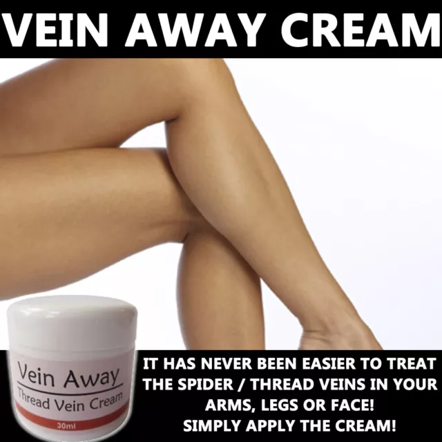 Vein Away Creme Lotion Max Stärke Behandlung Anti-Faden Ven Spinnenvene