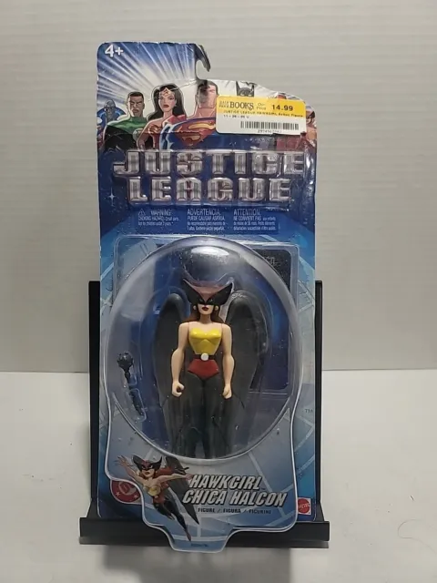 New Justice League Unlimited Hawkgirl Action Figure & Trading Card 2003 Damaged