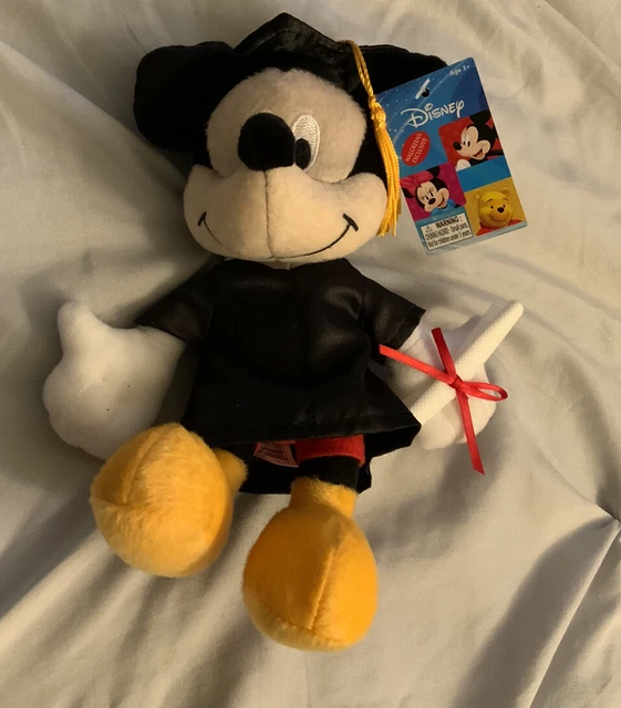 MICKEY MOUSE 8& Graduation Gown with Diploma Plush Toy NWT £11.38