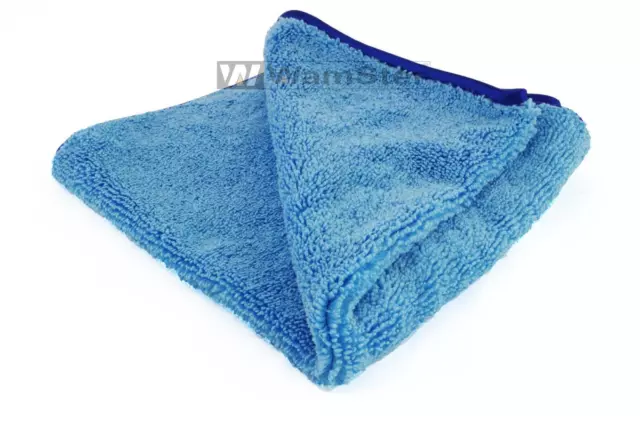 Wamster Tissu en Microfibre Bleu Extra Doux 500g/m2, 40cm x40cm Polissage