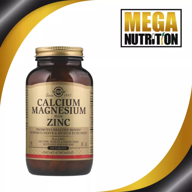 Solgar Calcium Magnesium Plus Zink 250 Tabletten | fördert gesunde Knochen
