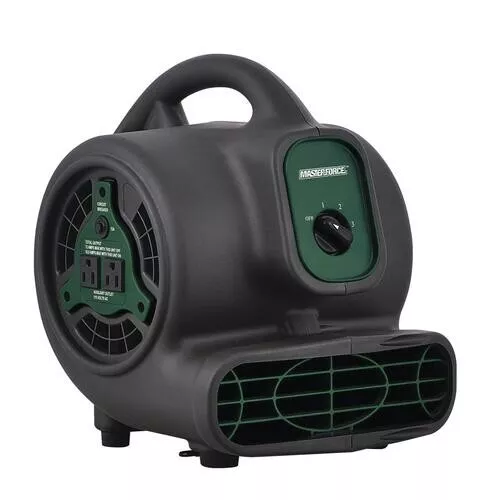 Masterforce® 1/6 HP 700 CFM Gunmetal/Green Air Mover