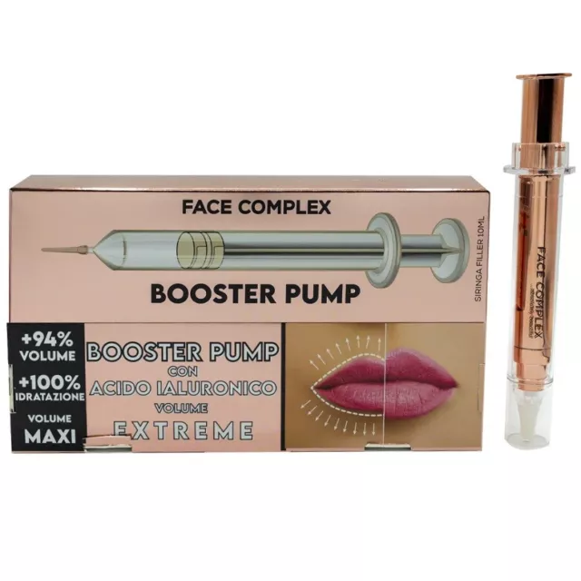 Face Complex Booster Pump Filler Labbra Acido Ialuronico Siringa Rimpolpante