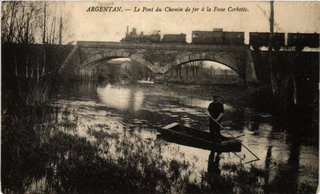 CPA ARGENTAN - Le Pont du Chemin de fer a la Fosse Corbette (435512)