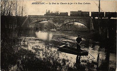CPA argentan-le pont du chemin de fer a la fosse corbette (435512)