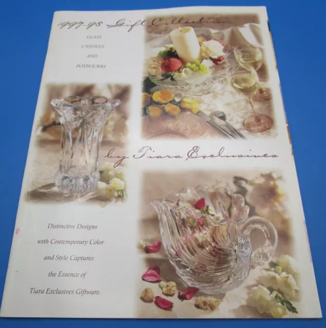 TIARA Brochure Color Illustrated Sandwich + Fostoria Viking Glassware 1998