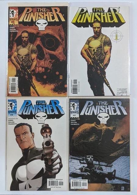 THE PUNISHER Marvel Knights 10 comic run 1-8 Variants Garth Ennis Steve Dillon!