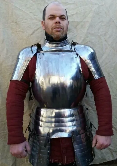 Medieval Knight Warrior Japanese Half Body Armor With Cuirass/Pauldron/ Bracers