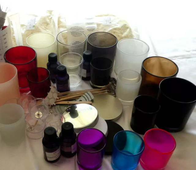 2k Soy Wax Candle Kit, Choose Your Jars Make Your Own Kit Oils & Much More. 2