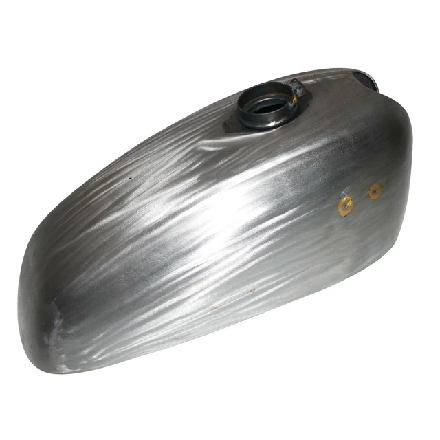 Réservoir Essence Moto Yctze Style Rétro Noir Brillant - Universel Pour CG125 Et Autres - Avec Interrupteur