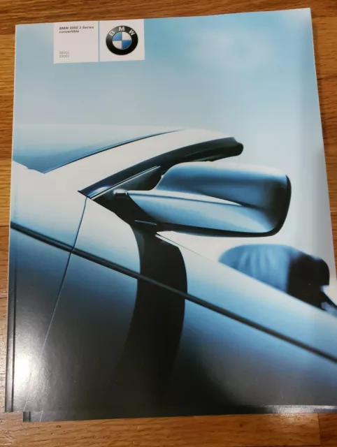 BMW 2002 3 Series convertible 325Ci 330Ci printed sales catalog brochure book